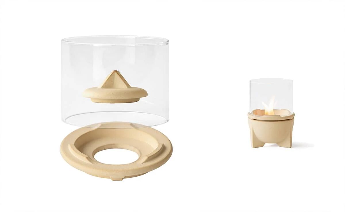 DENK Keramik Windglas-Aufsatz für Schmelzfeuer® Indoor CeraNatur® ~ SFDI-WLA von DENK Keramik