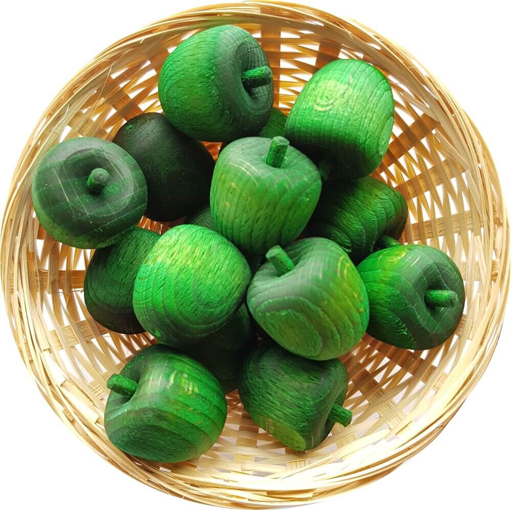 10x Grüner Apfel Duftholz zur Lufterfrischung und Raumbeduftung - Dufthölzer - Duftfrüchte - Duftkug von DuftHolz