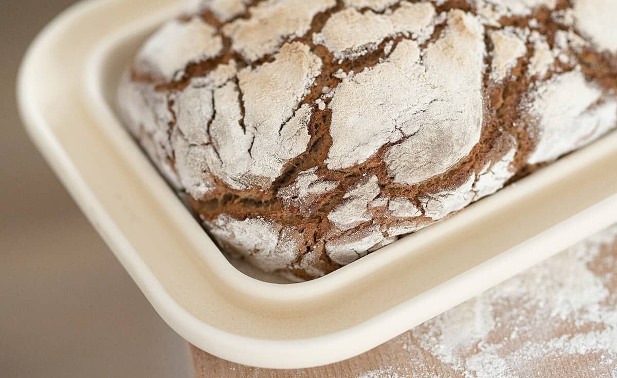 DENK Keramik Bread&Cake XL - Die patentierte Backplatte aus CeraFlam Keramik - BCXL von DENK Keramik