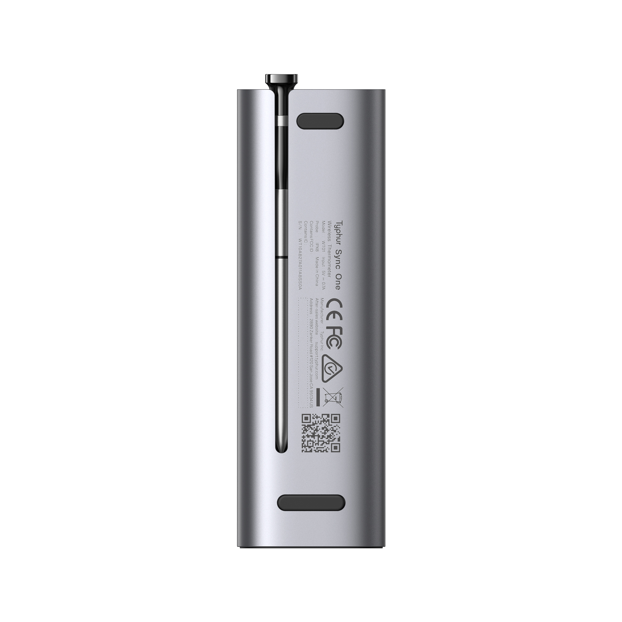 Typhur Sync One Wireless - Professionelles Digital Fleischthermometer IP67 wasserdicht von Typhur
