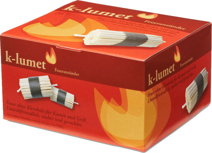 5x K-lumet Feueranzünder - Kamin- und Grillanzünder ~ 80 Anzünder von K-Lumet