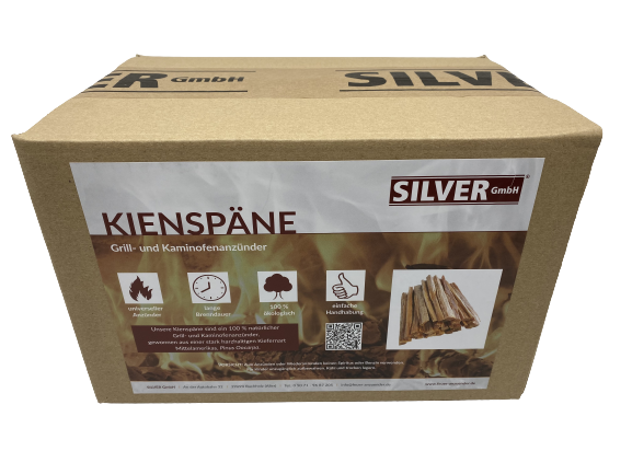 6kg Kienspäne ~ FATWOOD ~ Grill- und Kaminofenanzünder organisch und 100% natürlich von SILVER GmbH