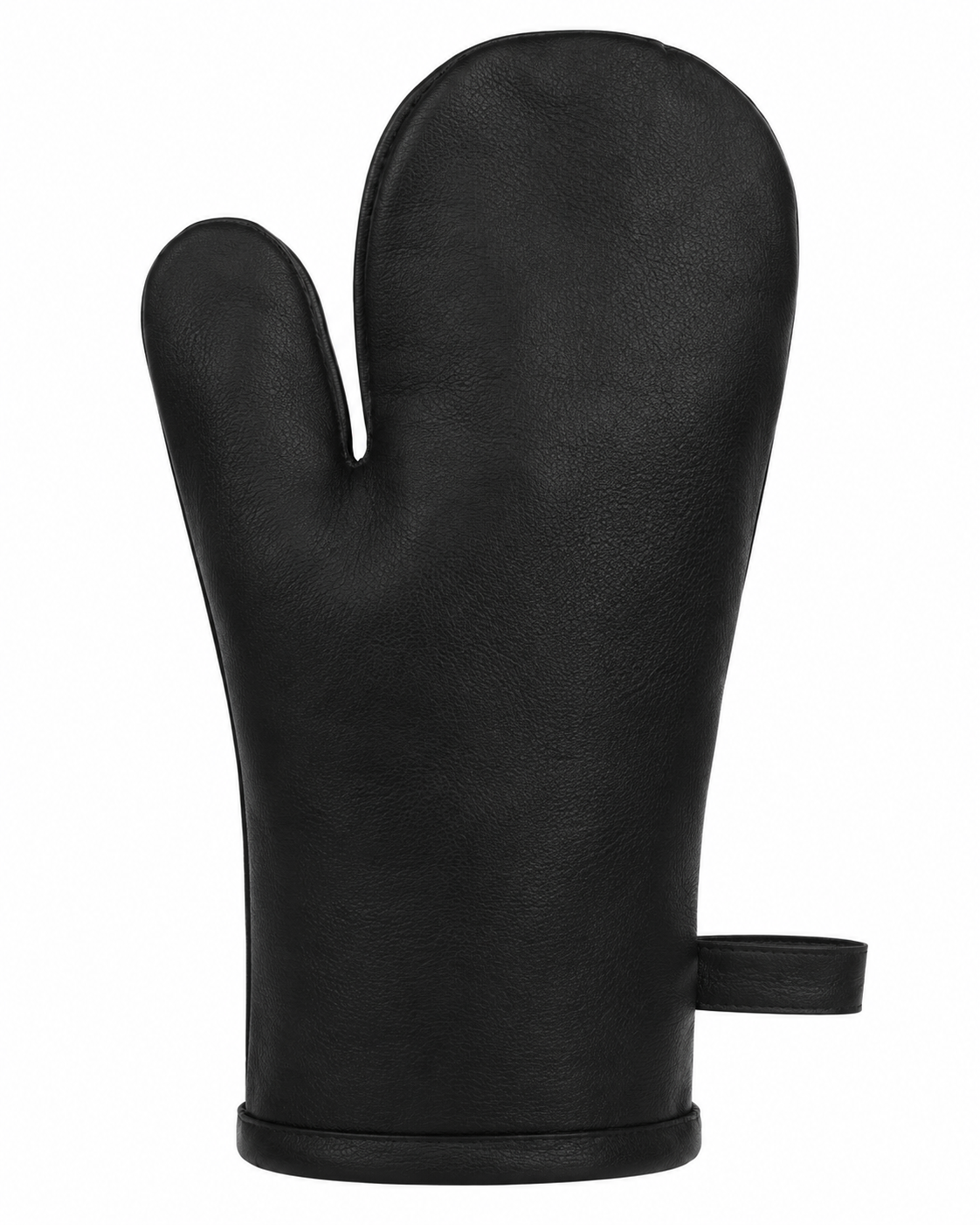 BLACK OAK Kaminhandschuh aus Rindsleder 32 x 31 cm - Grillhandschuh Ofenhandschuh schwarz von BLACK OAK