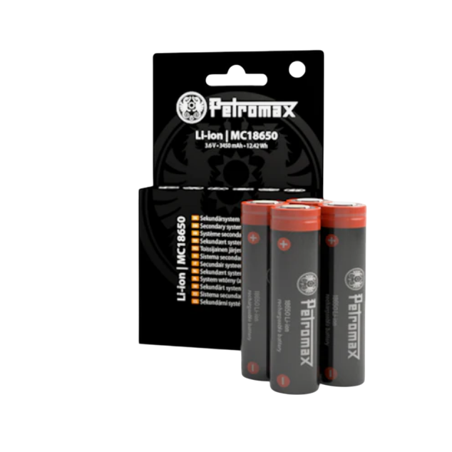 Petromax Lithium Ionen Akkus 4er-Set - 3450 mAh für LED Laterne LM500 von Petromax
