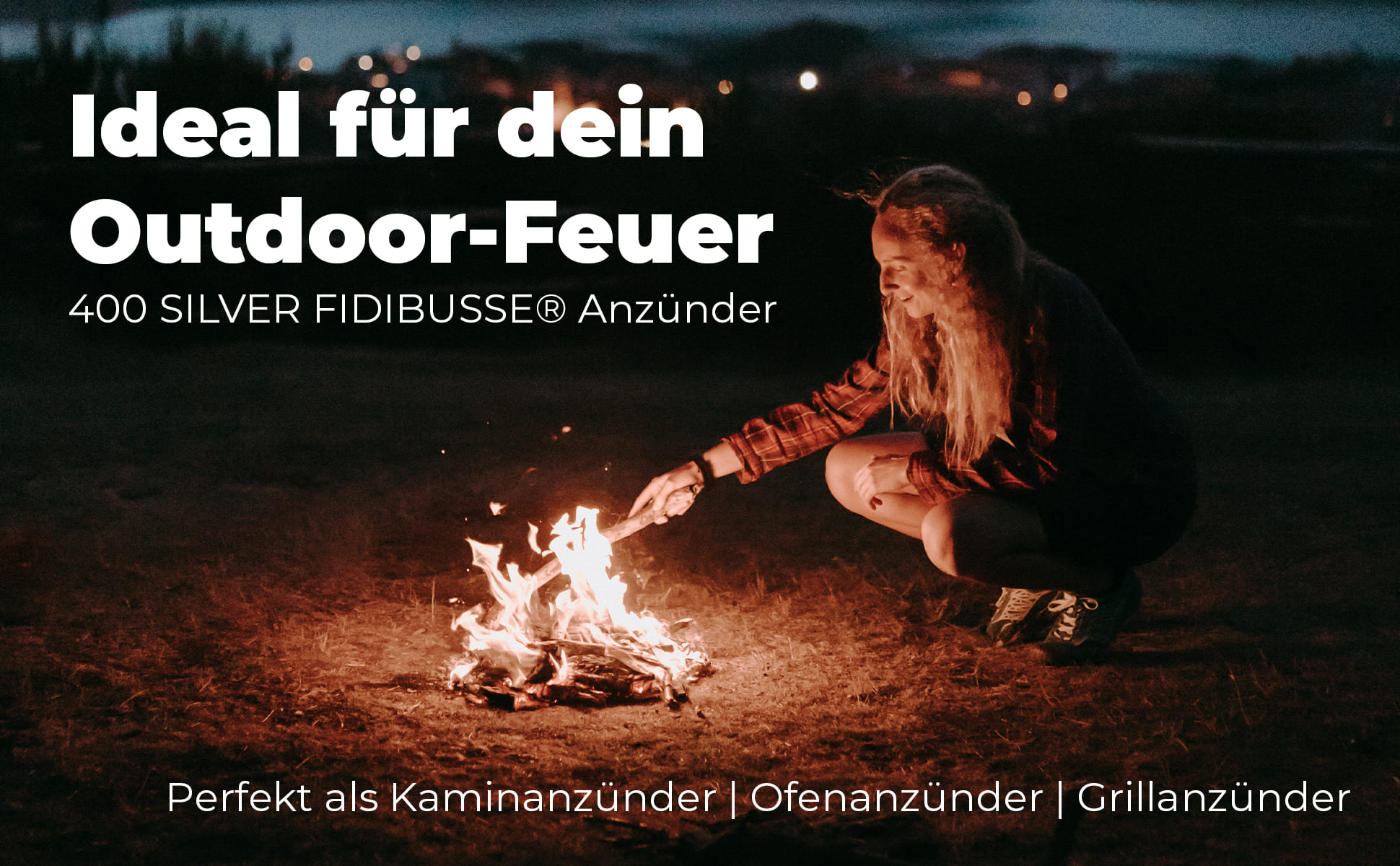 1200 SILVER FIDIBUSSE® Anzünder | Kaminanzünder | Ofenanzünder | Grillanzünder von SILVER GmbH