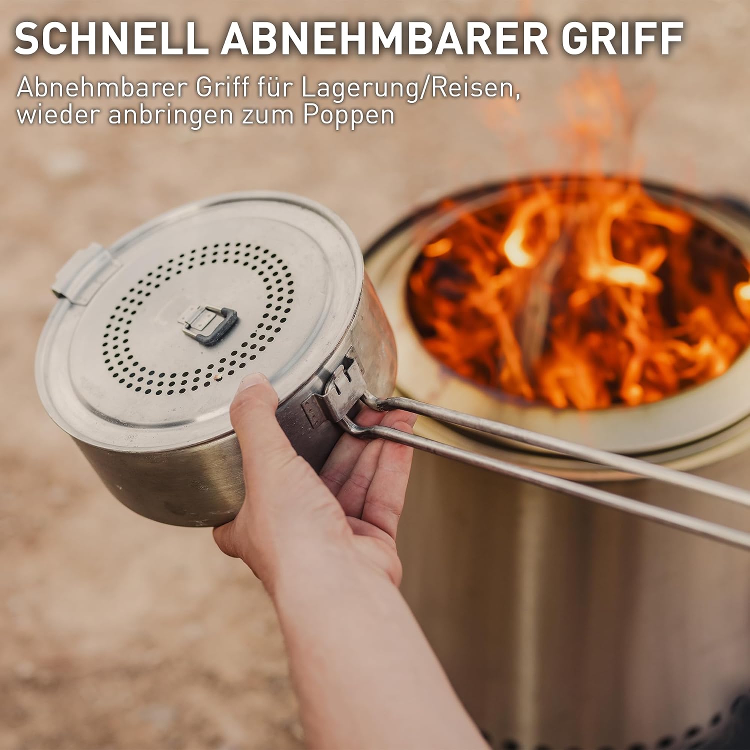 Solo Stove Bonfire Popcorn Maker aus Edelstahl von Solo Stove