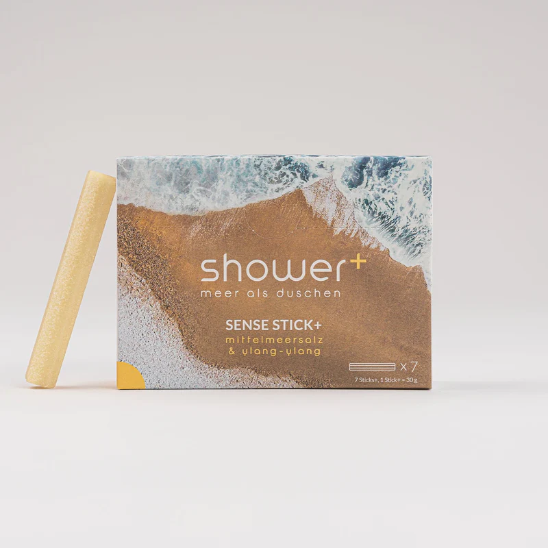7er Pack Sense Stick+ Salzdusche mit Ylang Ylang - Made in Germany von shower+