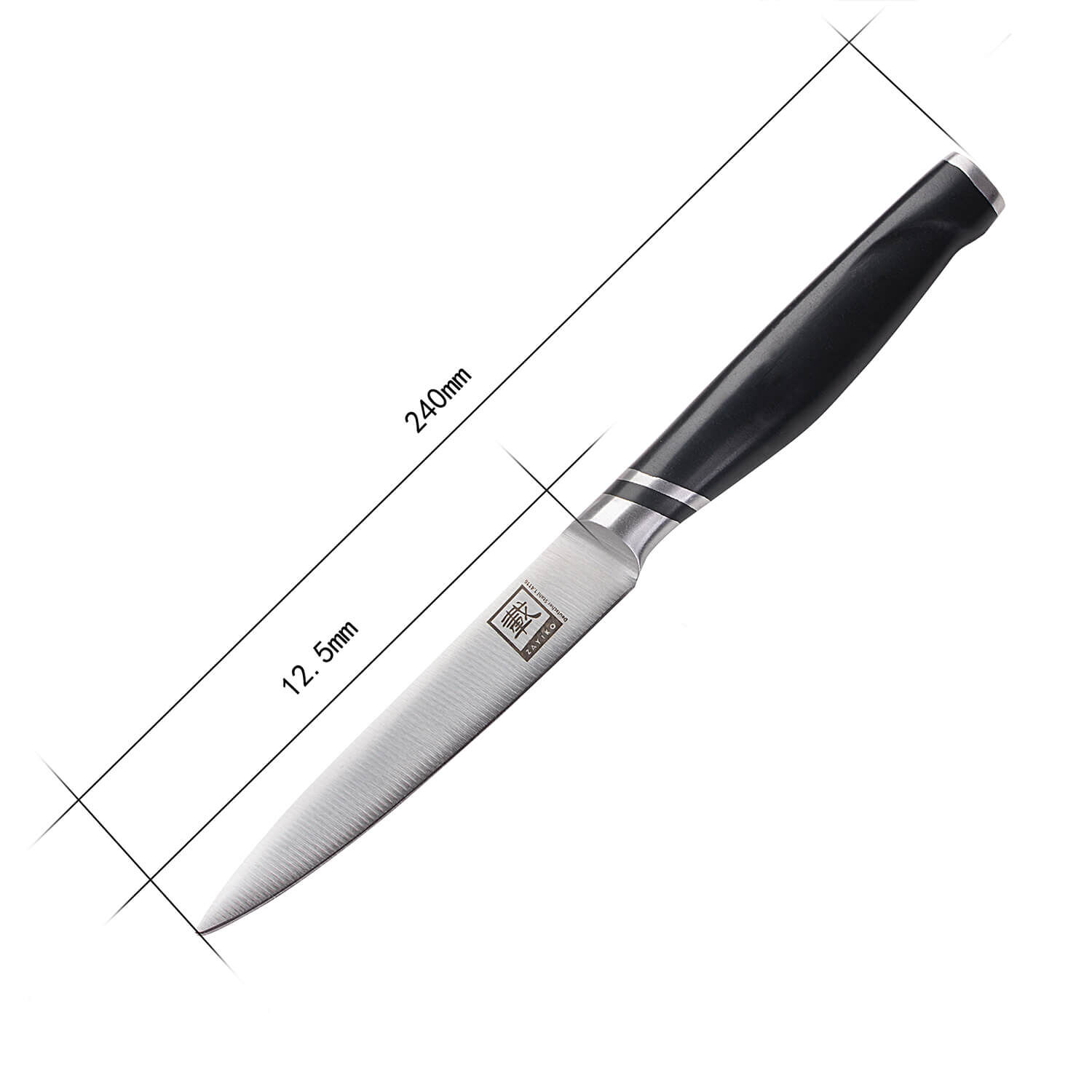 Zayiko NAMI Serie Allzweckmesser 12,50 cm Klinge | Deutscher Edelstahl | Ergonomischer ABS Griff von Zayiko