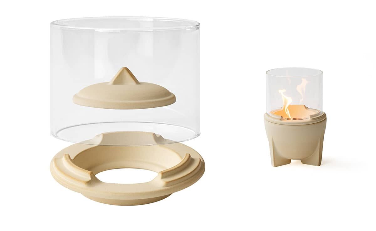 DENK Keramik Lichtglas-Aufsatz für Schmelzfeuer® Outdoor CeraNatur® ~ SFD-LGA von DENK Keramik
