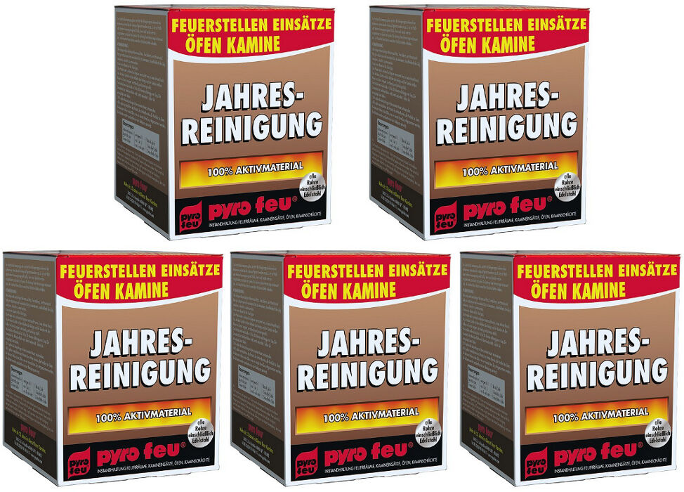 5x Jahresreinigung Entrußer für Ofen & Kamin alle Rohre einschließlich Edelstahl von pyro feu