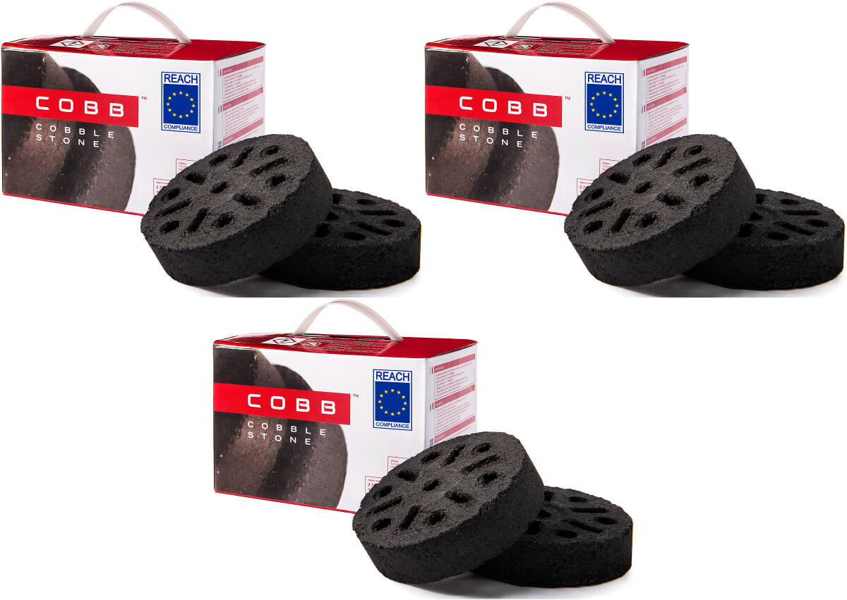 18x Cobble Stone für Cobb Holzkohlegrills und jeden anderen Grill von Cobb