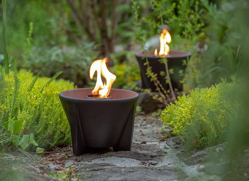 Set 4 - Schmelzfeuer & Deckel Outdoor CeraLava von DENK Keramik