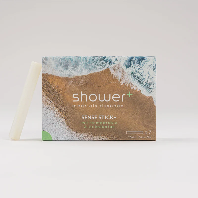 7er Pack Sense Stick+ Salzdusche mit Eukalyptus - Made in Germany von shower+