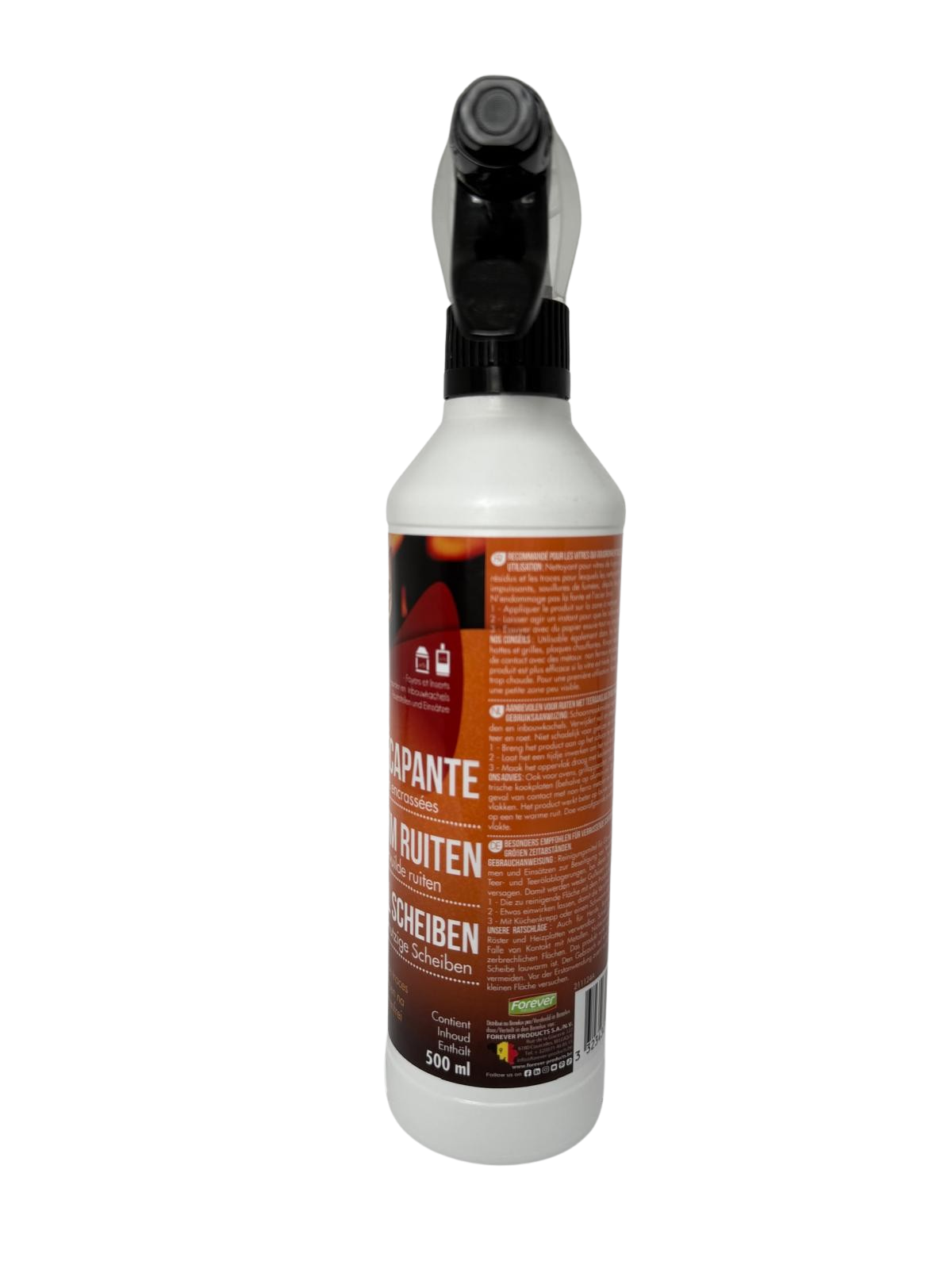 1x pyro feu Reinigungsschaum Hochwirksamer Glasschaumreiniger für Kamin- Ofen- und Herdgläser | 500ml von pyro feu