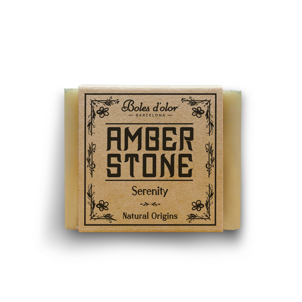Amber Stone - Serenity Geranie & Bergamotte - Duft in Quadratform - All Natural Range von Bolesdolor