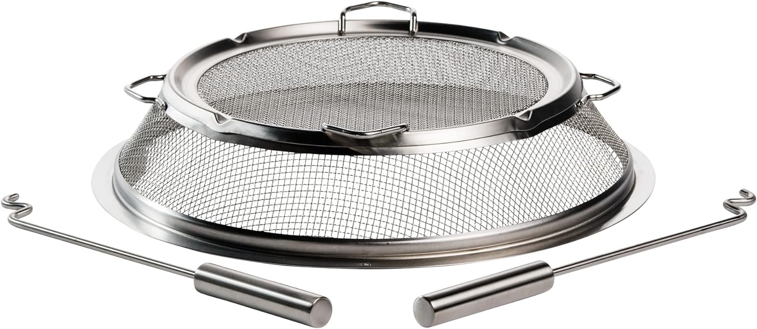Solo Stove Bonfire Funkenschutz + 2 Heber | Edelstahl von Solo Stove