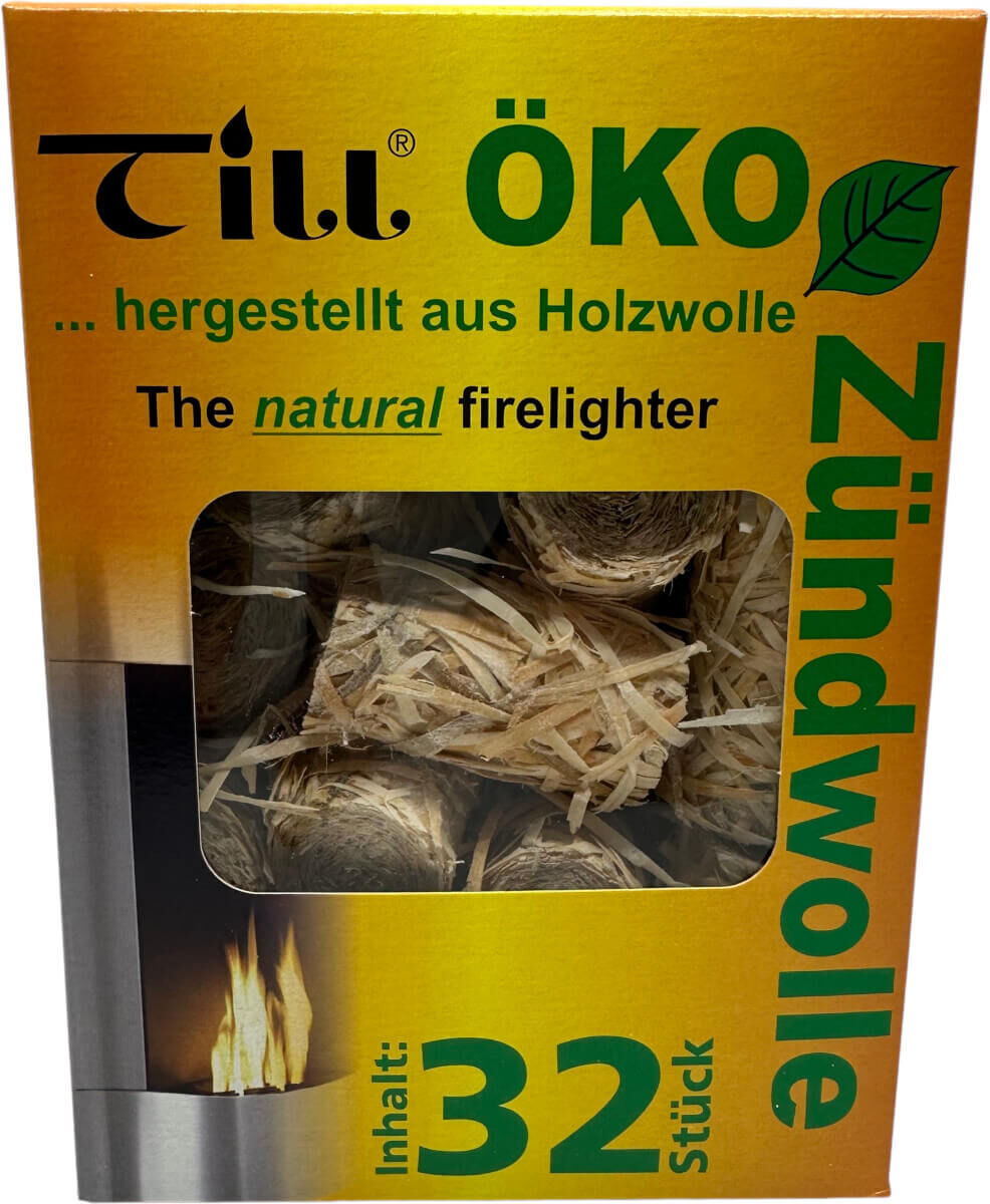 6x Till Öko Zündwolle | Grillanzünder | Ofennzünder | Kaminanzünder | 192 Anzünder von Till