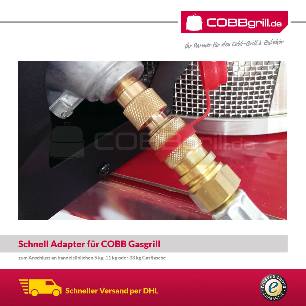 COBB Gas DELUXE 2.0 Grill Multifunktionsküche inkl. Adapter 2m für 5kg - 11kg Flasche von Cobb