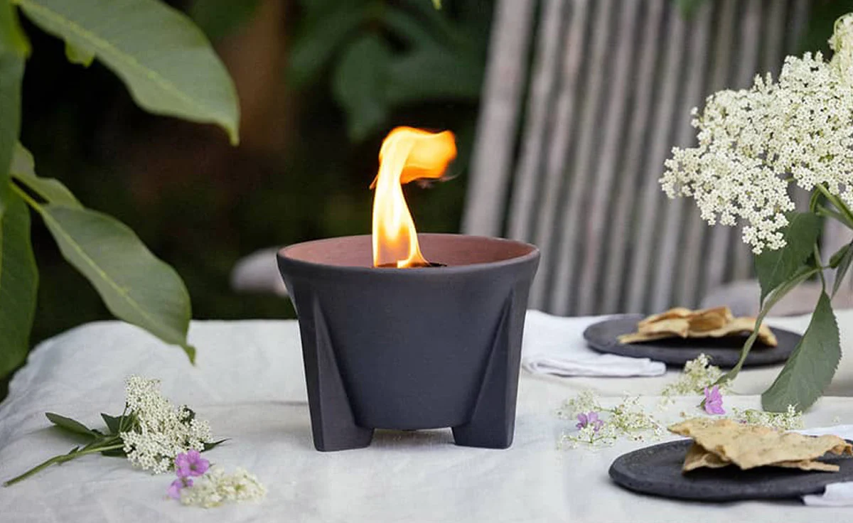 Schmelzfeuer Outdoor CeraLava - Die windsichere Gartenfackel aus CeraLava - SFC von DENK Keramik