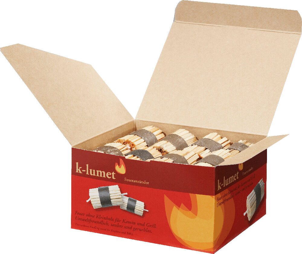 5x K-lumet Feueranzünder - Kamin- und Grillanzünder ~ 80 Anzünder von K-Lumet