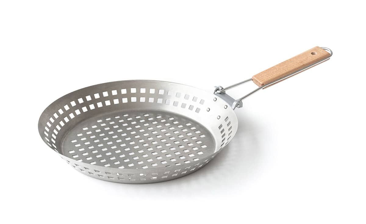 DENK Keramik Grillpfanne Edelstahl mit Klappgriff für das Denk BRATFEUER® | BF-GP von DENK Keramik