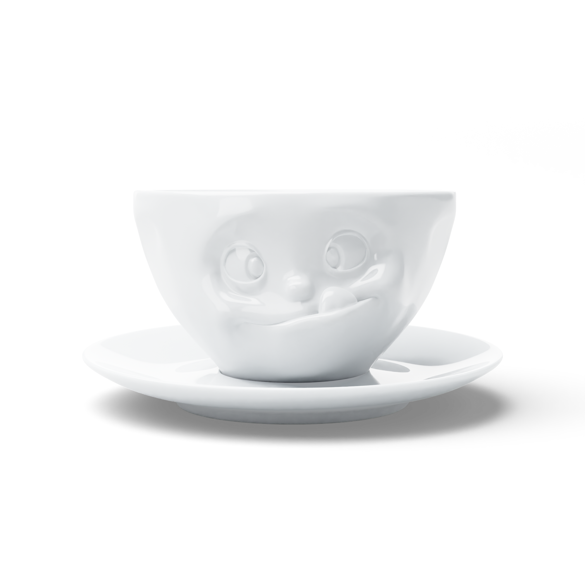 58products | Kaffeetasse Lecker weiß 200 ml ideal für Kaffee + Tee + Kakao | Made in Germany von 58products