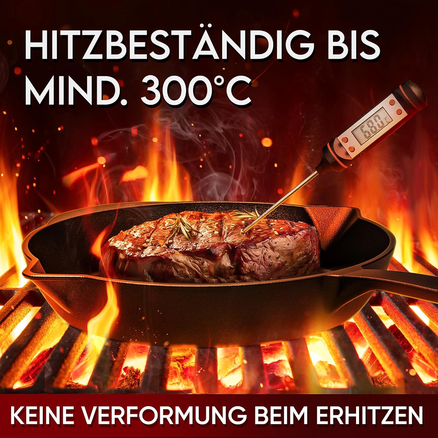 GUSSKÖNIG Ø 30cm Gusseisenpfanne Pfanne Gusseisen - Bratpfanne Induktion von GUSSKÖNIG