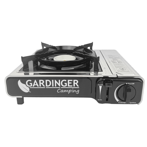 GARDINGER Universal Kartuschen Kocher Safety Camp Allgas mit Piezo Zündung von HUW24