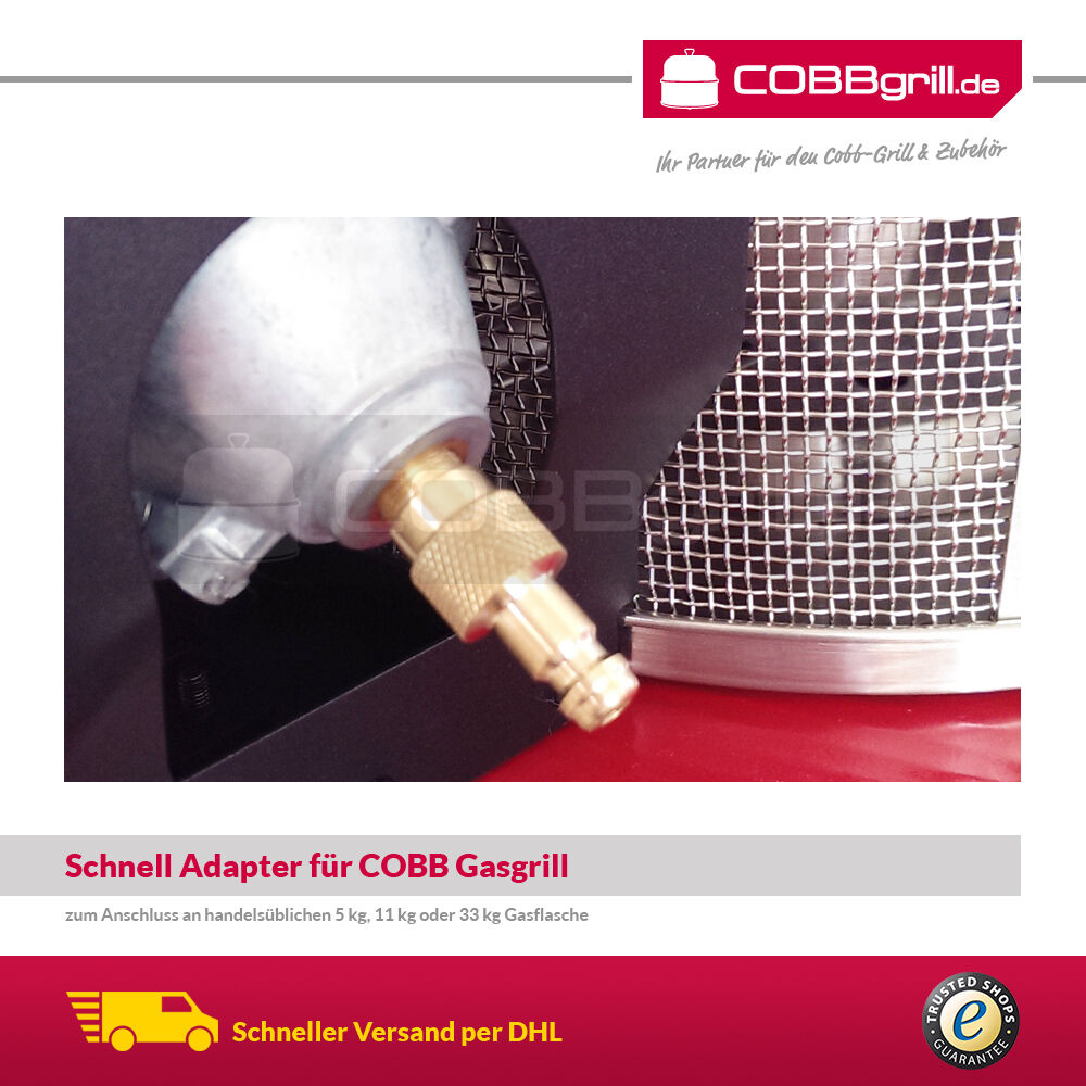 COBB Gas DELUXE 2.0 Grill Multifunktionsküche inkl. Adapter 5m für 5kg - 11kg Flasche von Cobb