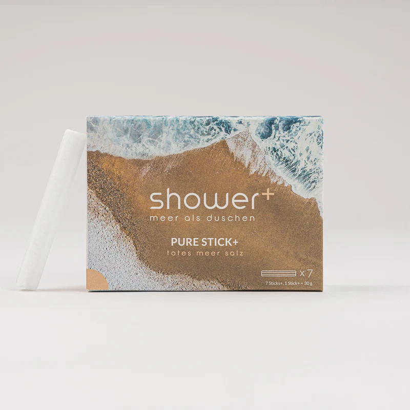 7er Pack Pure Stick+ Salzdusche mit Totes Meer Salz - Made in Germany von shower+