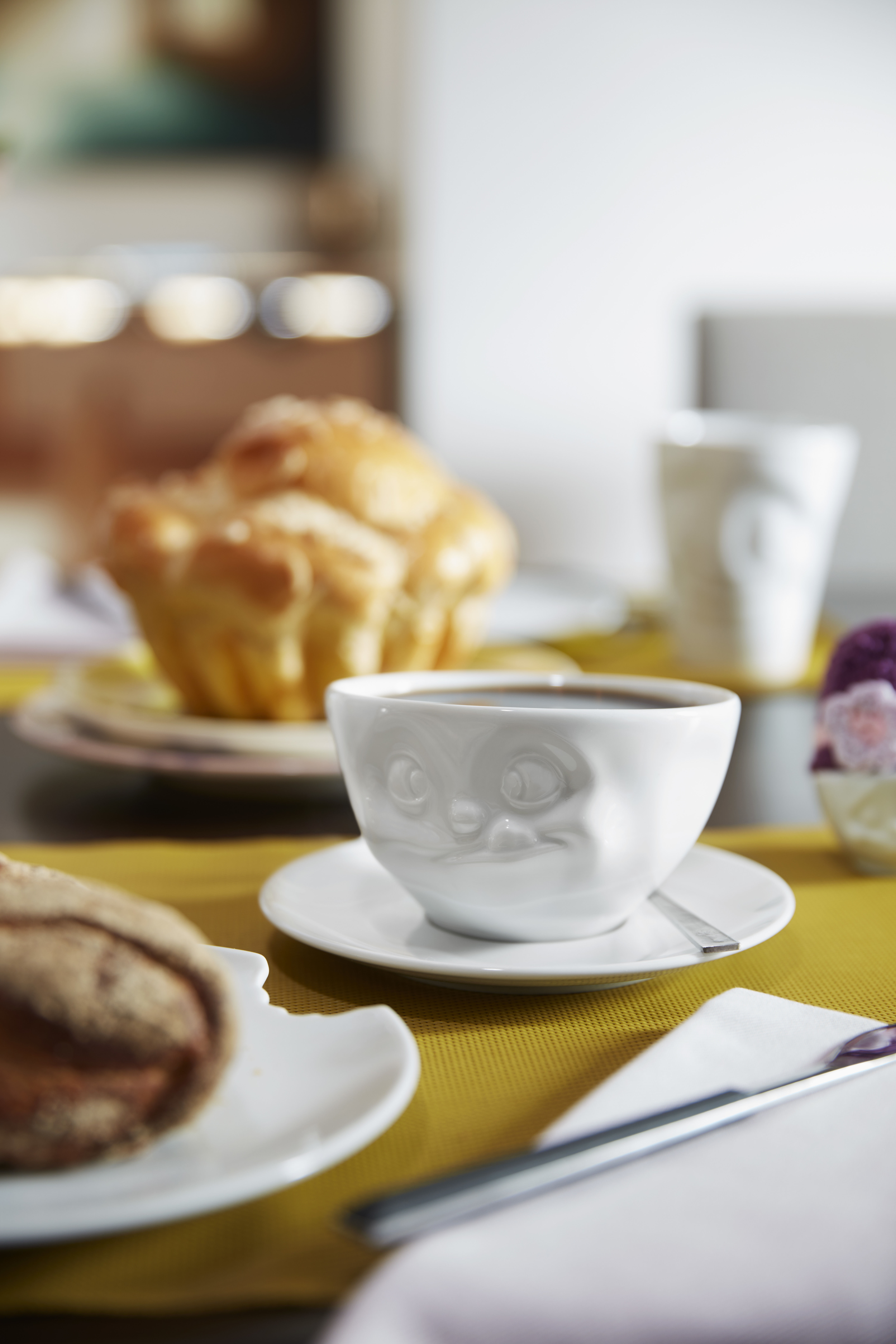 58products | Kaffeetasse Lecker weiß 200 ml ideal für Kaffee + Tee + Kakao | Made in Germany von 58products