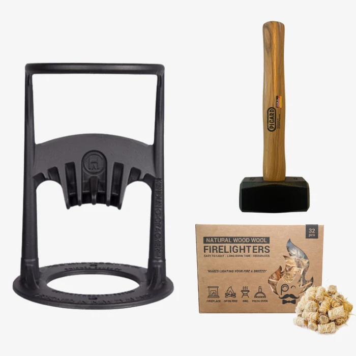 Holzspalter Kindling Cracker Original-Set bis 16 cm Durchmesser von Fandango Fire Tools