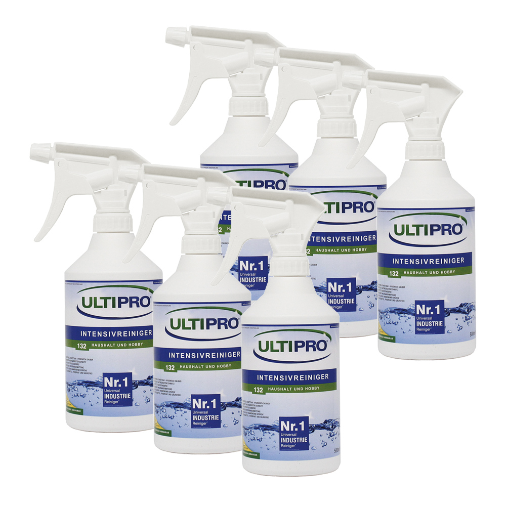 6x 0,5 Liter ULTIPRO Intensivreiniger für Haushalt & Hobby & Camping & Gewerbe | biologisch abbaubarer von ULTIPRO