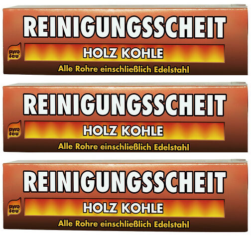 3x Reinigungsscheit Entrußer für Holz & Kohle von pyro feu