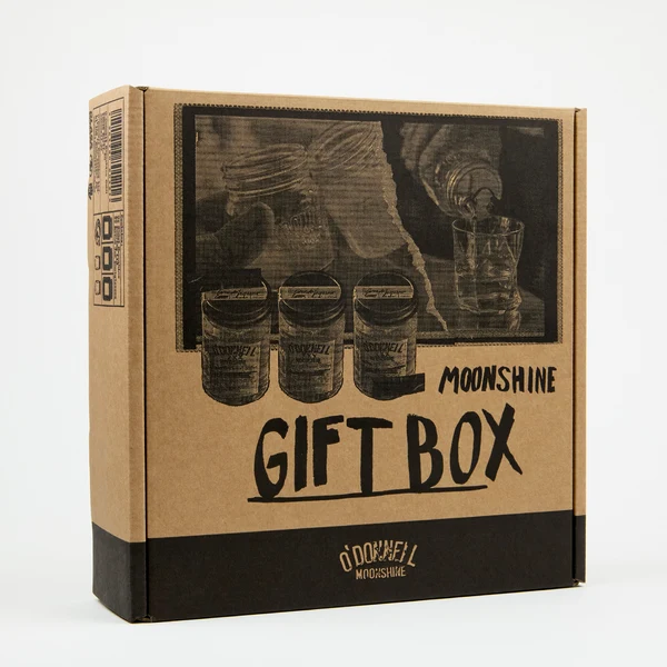 O'Donnell Moonshine Geschenkbox mit Harte Nuss + Pralle Kirsche + Toffee - 3 × 350 ml von O'Donnell