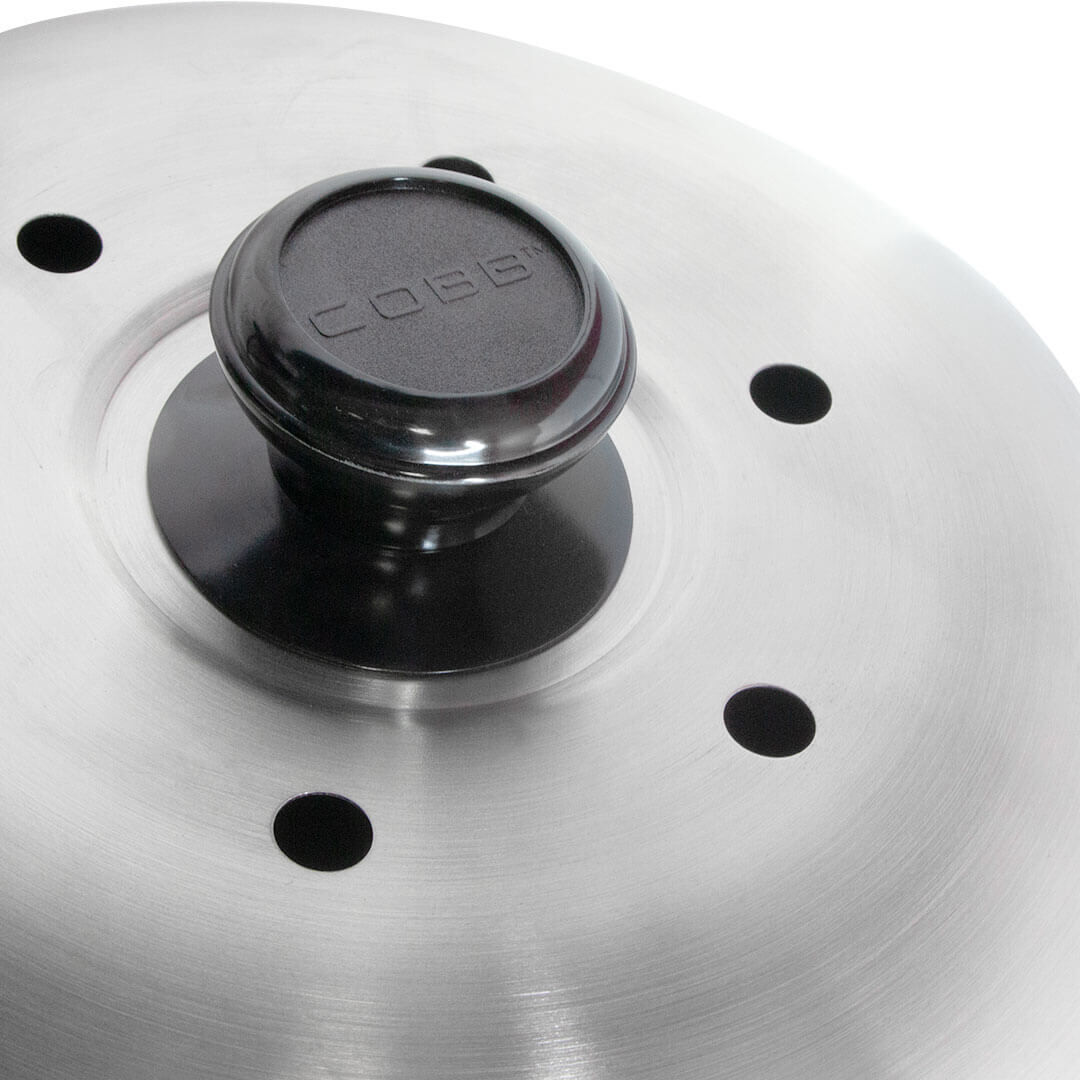 Cobb PRO BLACK Holzkohle Grill inkl. Grillplatte ~ 6-teilig inkl. Cobble Stone | SET 3 von Cobb