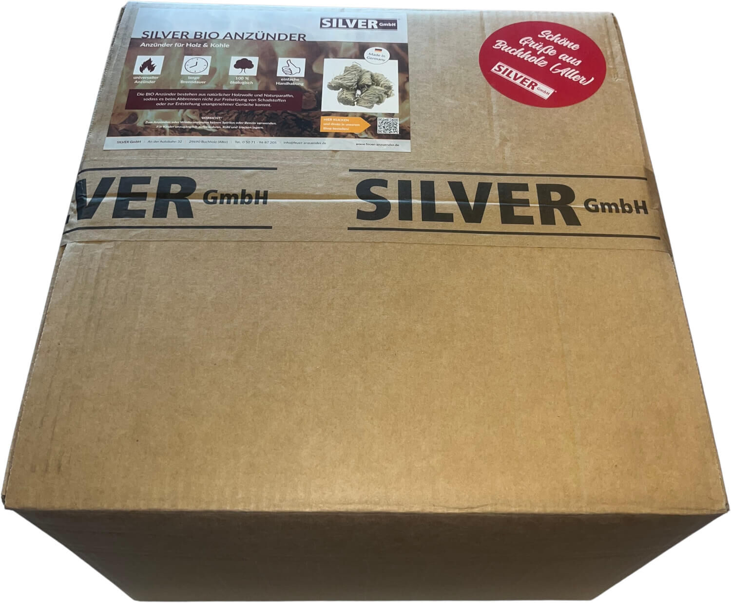 20kg SILVER Holzwolle Anzünder | Grillanzünder - Ofennzünder - Kaminanzünder für Holz und Kohle von SILVER GmbH
