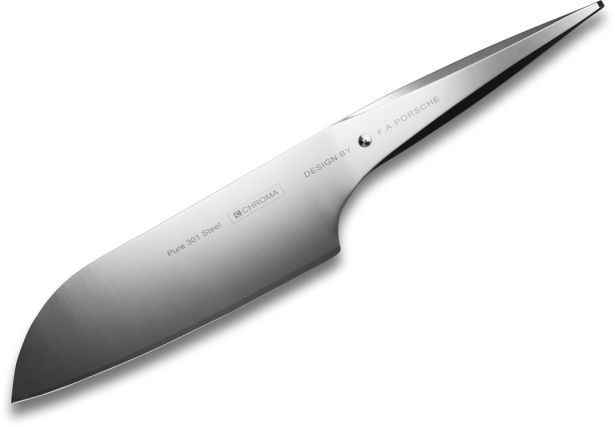 CHROMA type 301 Santoku P02 - 17,8 cm Japanische Präzision im exklusiven Porsche Design von CHROMA