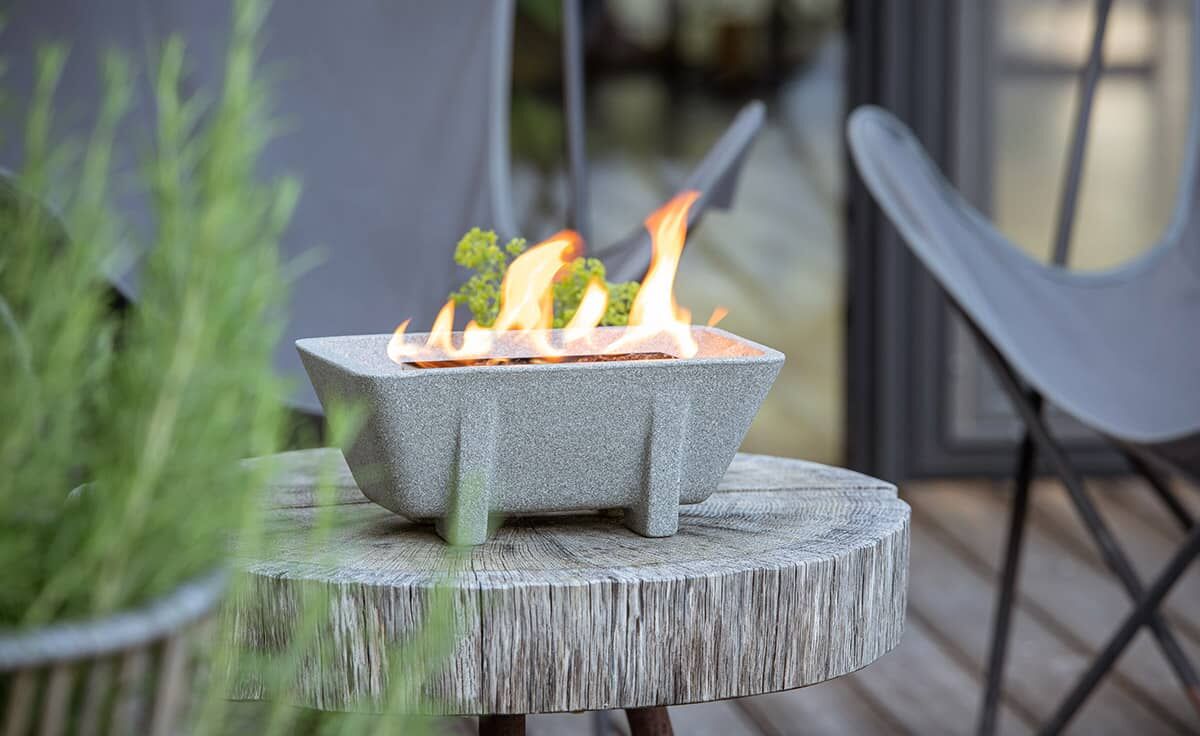 Schmelzfeuer Outdoor XL Granicium mit Wachs gefüllt | SXLG von DENK Keramik