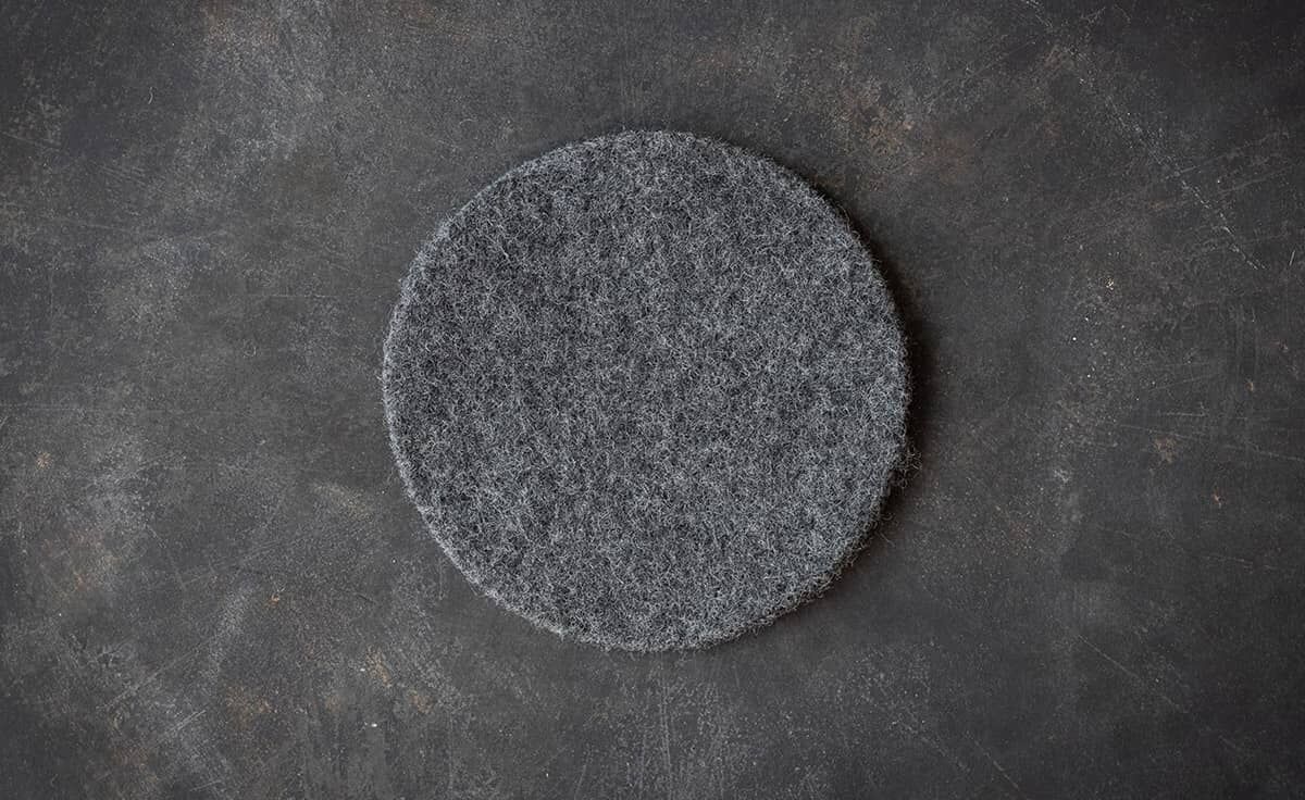 DENK Untersetzer Wolle 20 cm anthrazit für Schmelzfeuer Outdoor von DENK Keramik
