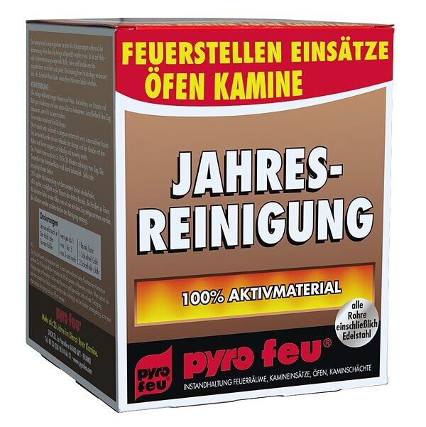 1x 2te Wahl Jahresreinigung Entrußer für Ofen & Kamin alle Rohre einschließlich Edelstahl von pyro feu