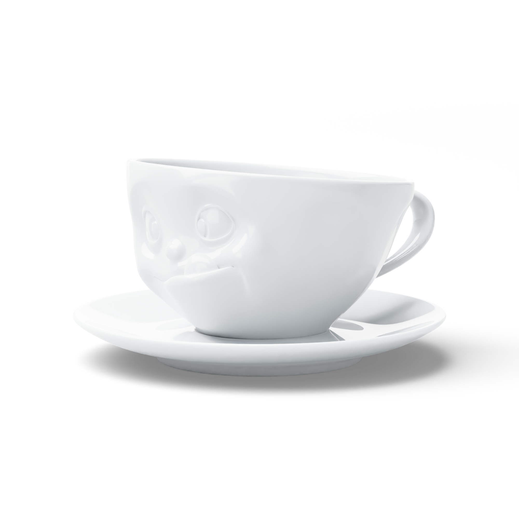 58products | Kaffeetasse Lecker weiß 200 ml ideal für Kaffee + Tee + Kakao | Made in Germany von 58products