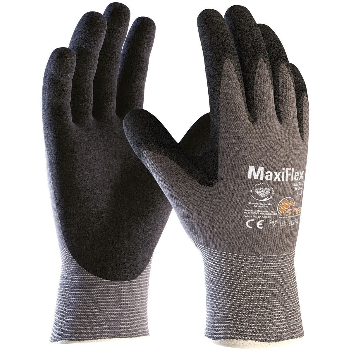 ATG Schnittschutzhandschuhe MaxiFlex Ultimate - Schnittschutzlevel A - Nylon - Größe 9 / L - 12 Paar von ATG