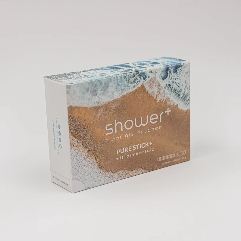 30er Pack Pure Stick+ Salzdusche mit Mittelmeersalz - Made in Germany von shower+