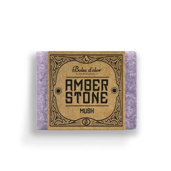 Amber Stone - Musk - Moschus Duft in Quadratform von Boles d'olor