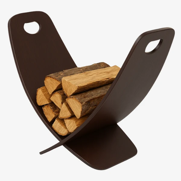 Nordic Embers Feuerholzständer - Espresso von Fandango Fire Tools