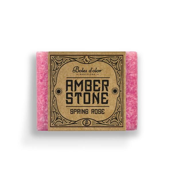 Amber Stone - Spring Rose - Rose Duft in Quadratform von Boles d'olor