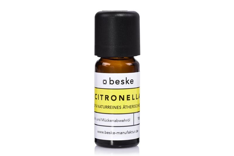 BESKE Citronella Öl 100% naturreines ätherisches Öl für Betonfeuer 10ml von Beske-Manufaktur