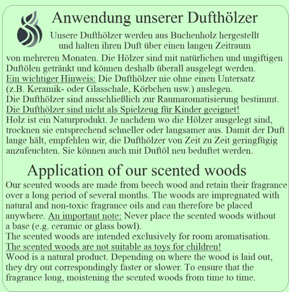 1x Airfresh Duftholz zur Lufterfrischung und Raumbeduftung - Dufthölzer - Duftfrüchte - Duftkugel von DuftHolz