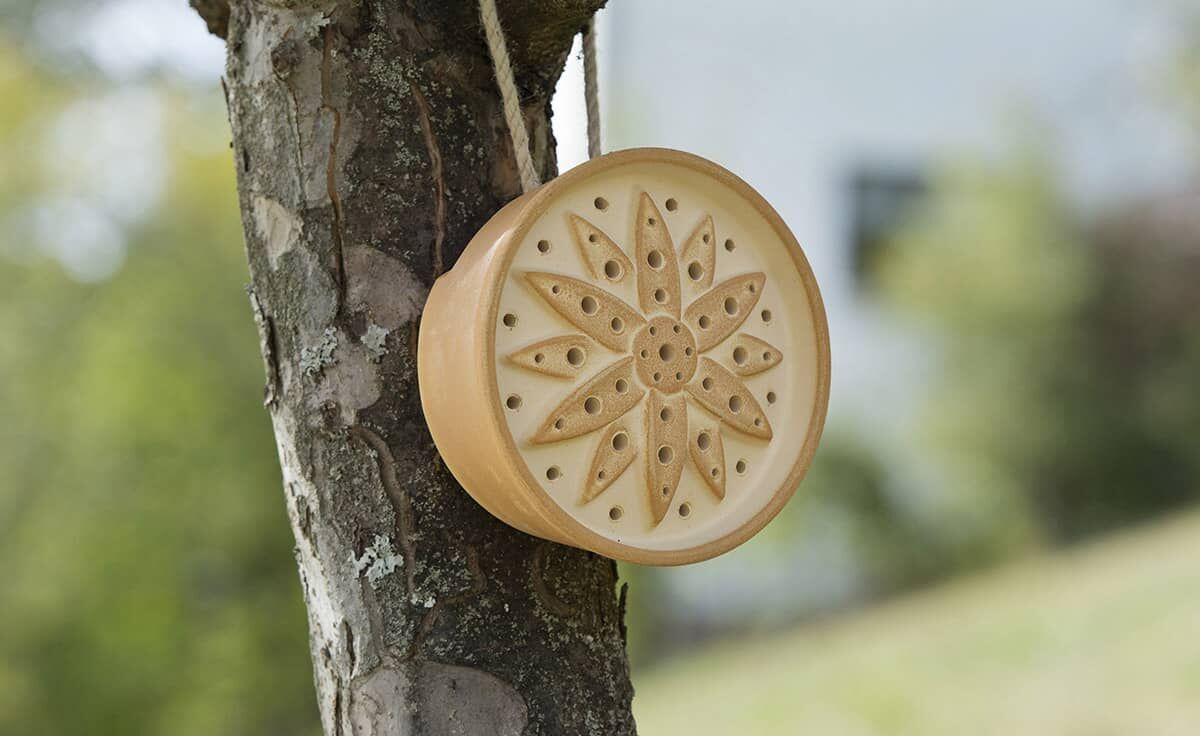 DENK Keramik Wildbienenhaus Blume CeraNatur® Set mit 3 Stück - WBHBS von DENK Keramik